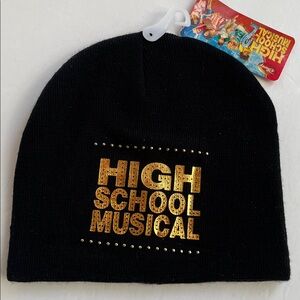 Disney High School Musical Beanie with Gold Knit Cap Almost Vintage NWT